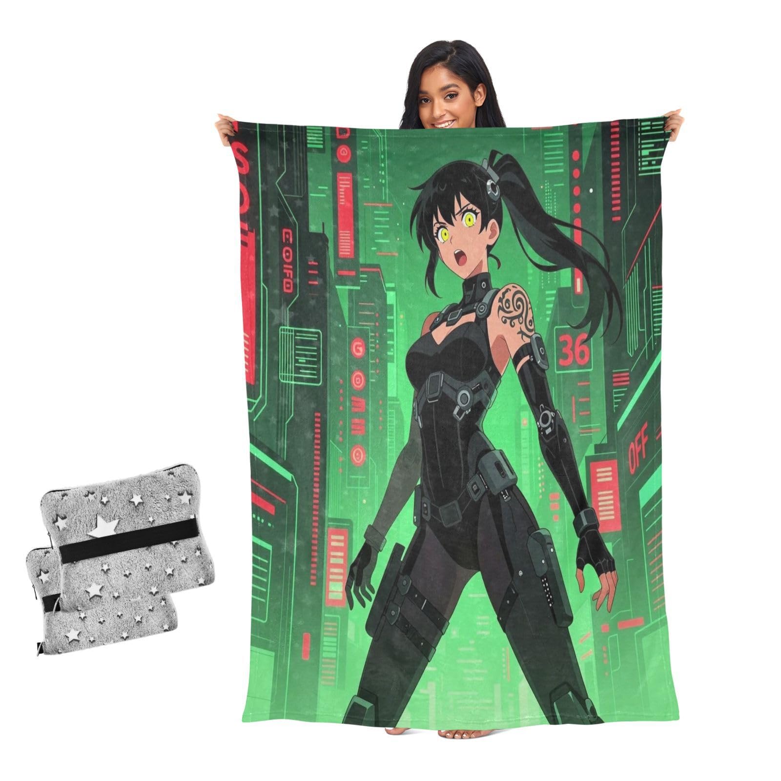 Couvertures pour femmes contre le froid au bureau plaid japonais