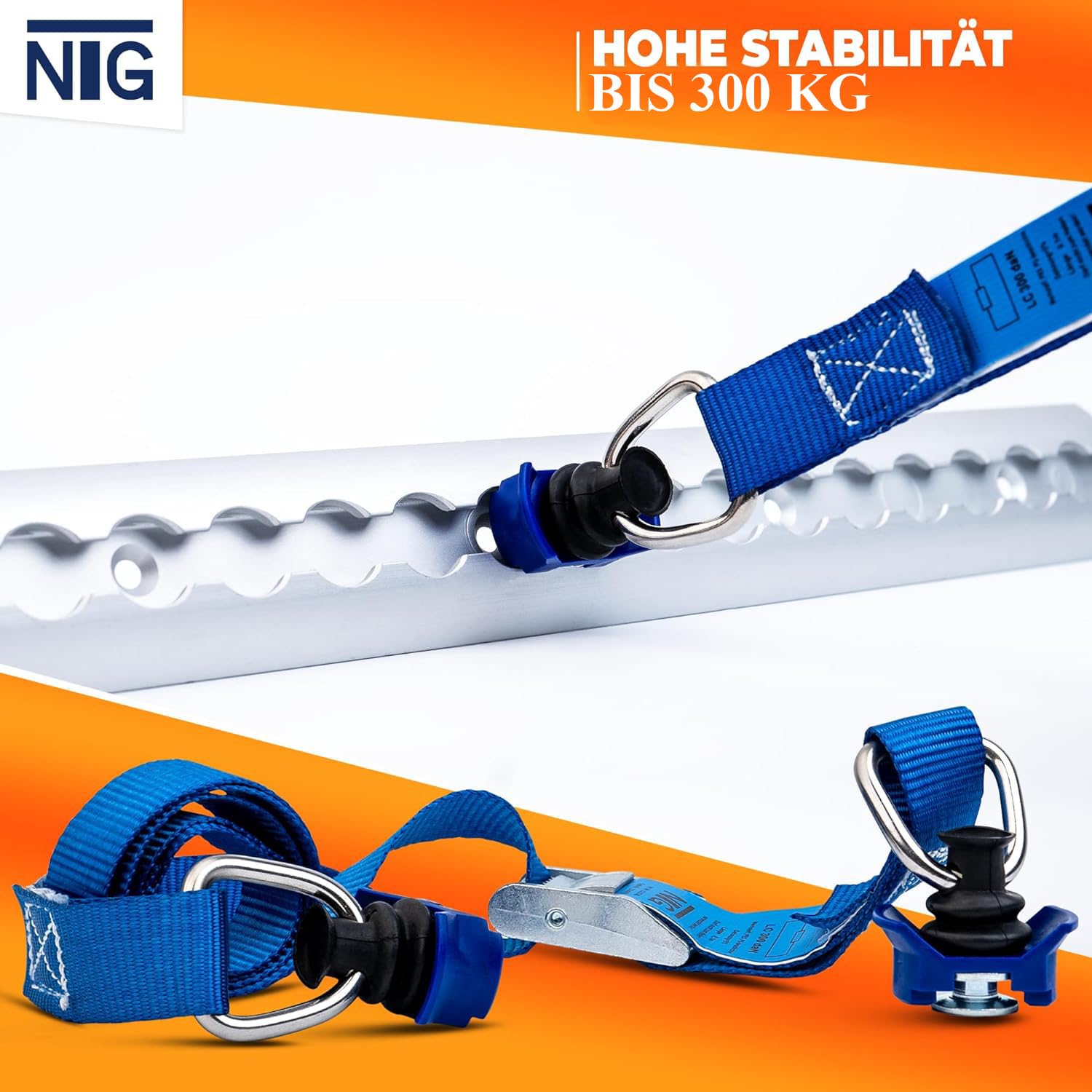 Sangle D'Arrimage, 4 Pièces Sangle De Serrage à Cliquet Sangles De Verrouillage Sangle Avec Boucle De Serrage Sangle De Fixation Pour Moto Voiture Porte Velo Bagages 25 Cm X 1 M 91551836