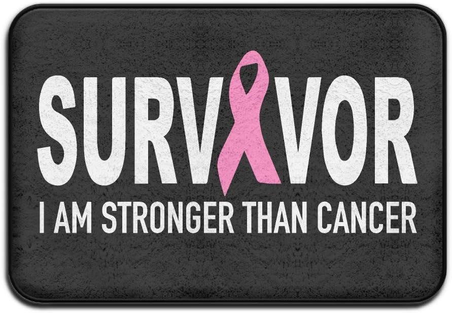 Breast Cancer Survivor Pink Ribbon Outdoor Mat