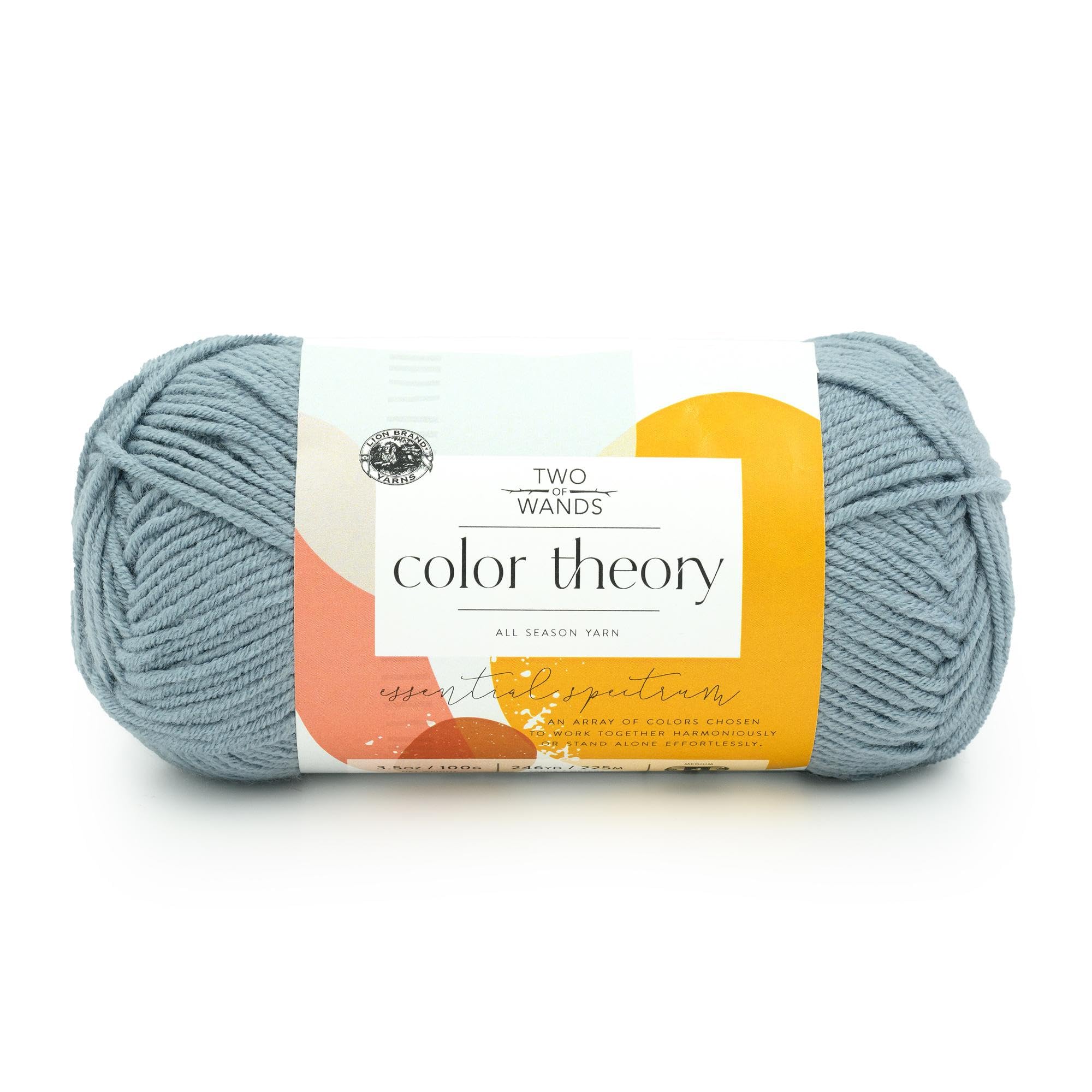 Lion Brand Yarn, Color Theory Knit &amp; Crochet Yarn, Paradiso, Blue, 1 Pack
