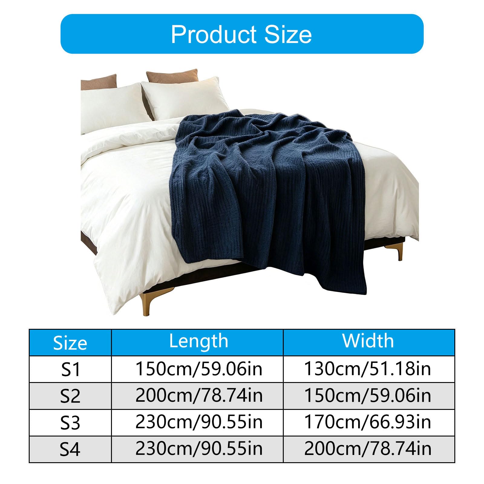 Manta de Gasa de algodón Manta Transpirable y portátil Mantas envolventes de algodón Lavable a máquina y Duradera para Viajes, campamentos o Funda de Cama