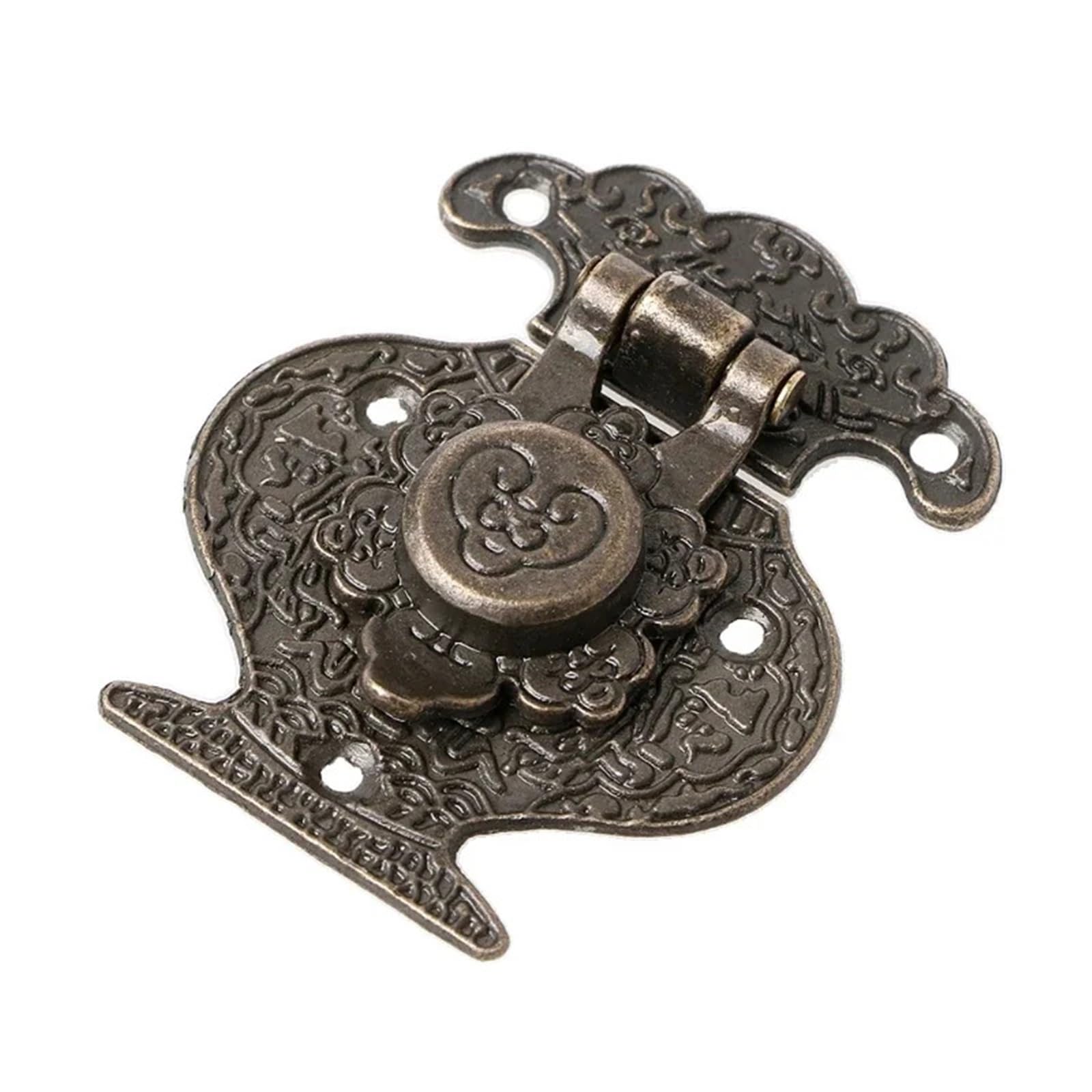 Antique Furniture Lock 30PC Antique Bronze Hasp Latch Jewelry Wooden Box Mini Cabinet Buckle Lock Decorative Jewelry Box Hardware