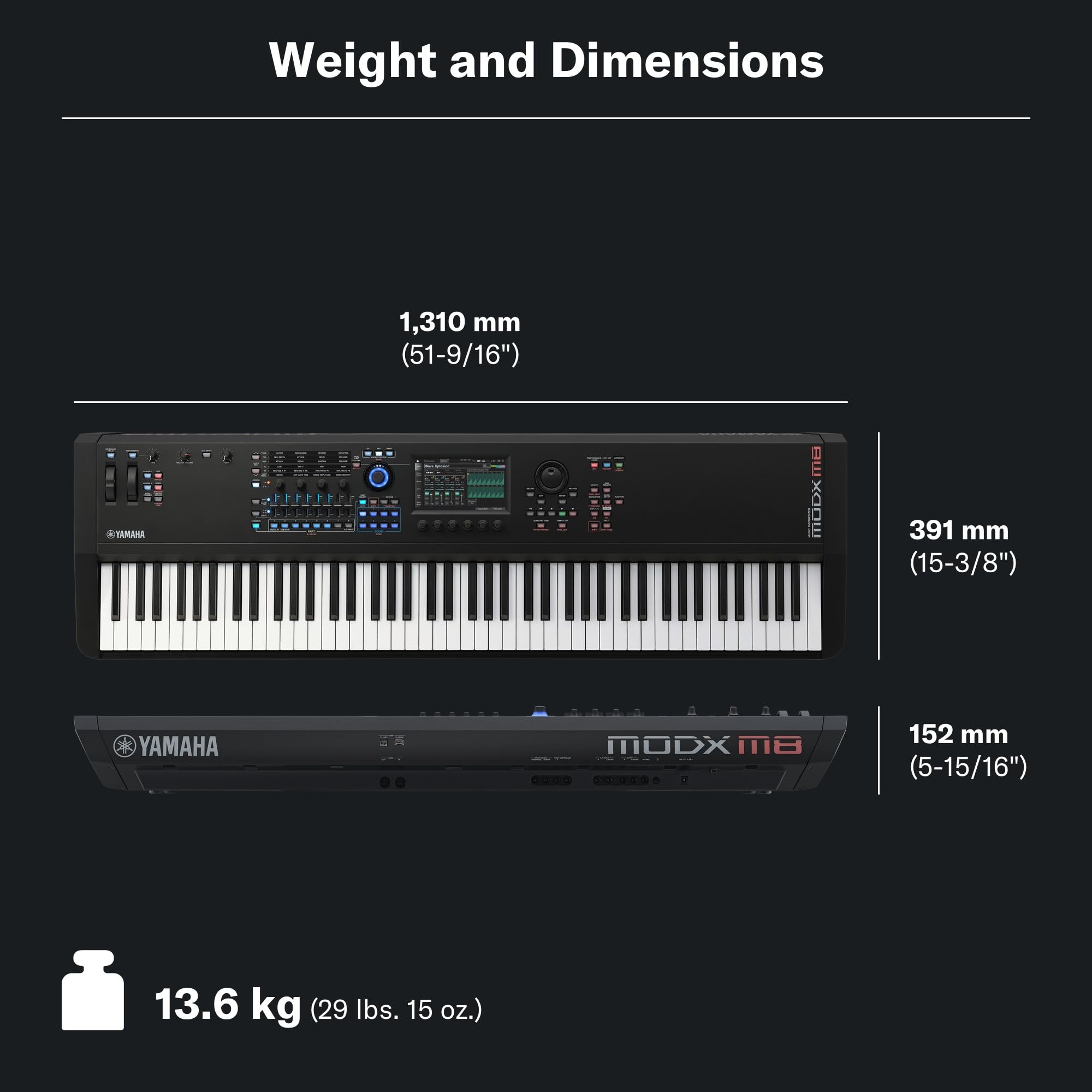 Amazon.com: Yamaha 88-Key Music Synthesizer, Graded Hammer Action