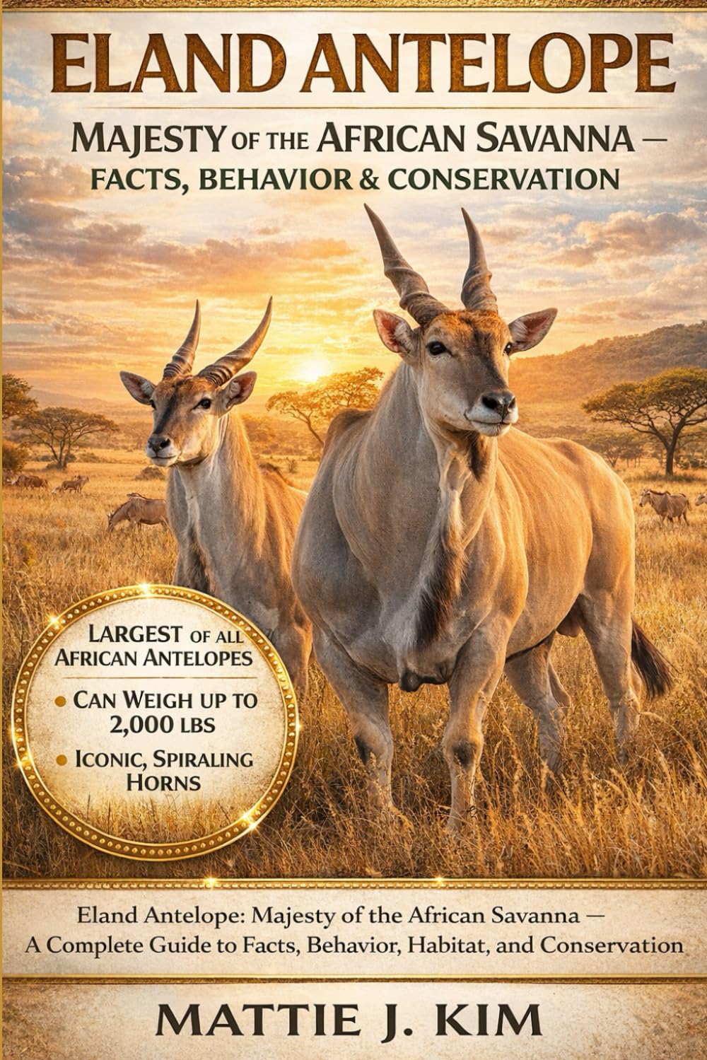 ELAND ANTELOPE: MAJESTY OF THE AFRICAN SAVANNA- FACTS, BEHAVIOR AND CONSERVATION: A Complete Guide to Facts, Behavior, Habitat, and Conservation