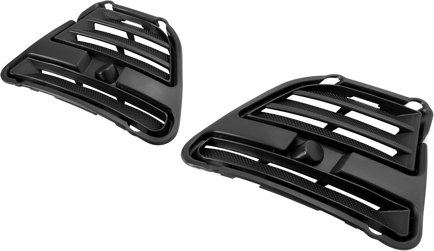 HECASA Fog Light Cover Compatible with 2013-2014 Ford Mustang Bumper Fog Lamp Trim Bezel Replacement for FO1038134 FO1039134 Left & Right Black