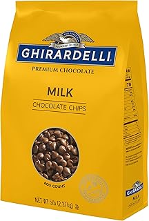 Ghirardelli Chocolate Company Milk Chocolate Chips 800 per lb, 5lb. Bag ...