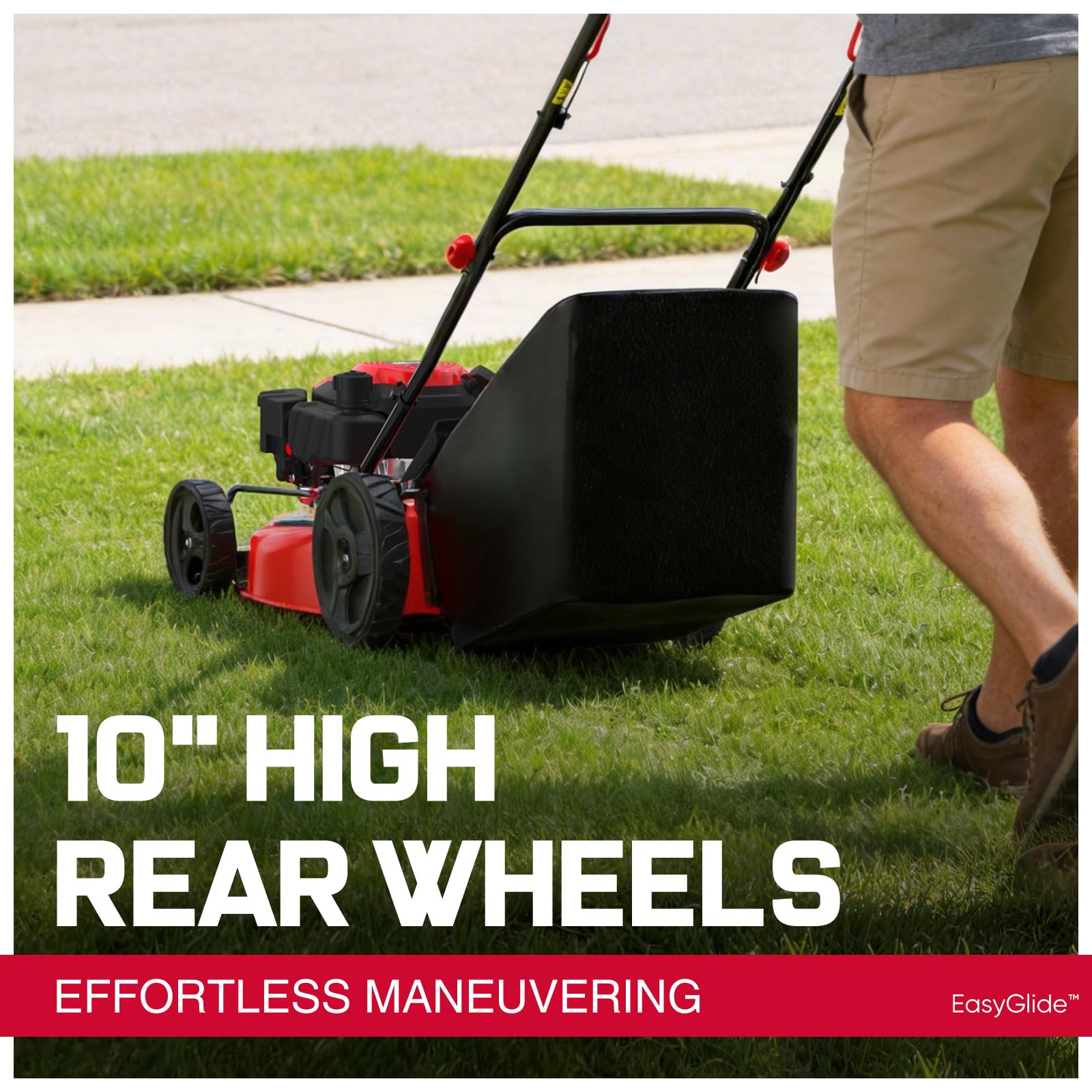 PowerSmart EasyCut 18-Inch Gas Lawn Mower, 144cc 4-Cycle Engine, Walk-Behind Push Lawn Mower, Side Discharge, 5-Position Height Adjustment, Ideal for Small Yards product image 16