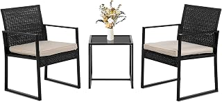 FDW Khaki 3-Piece Patio Furniture Set image
