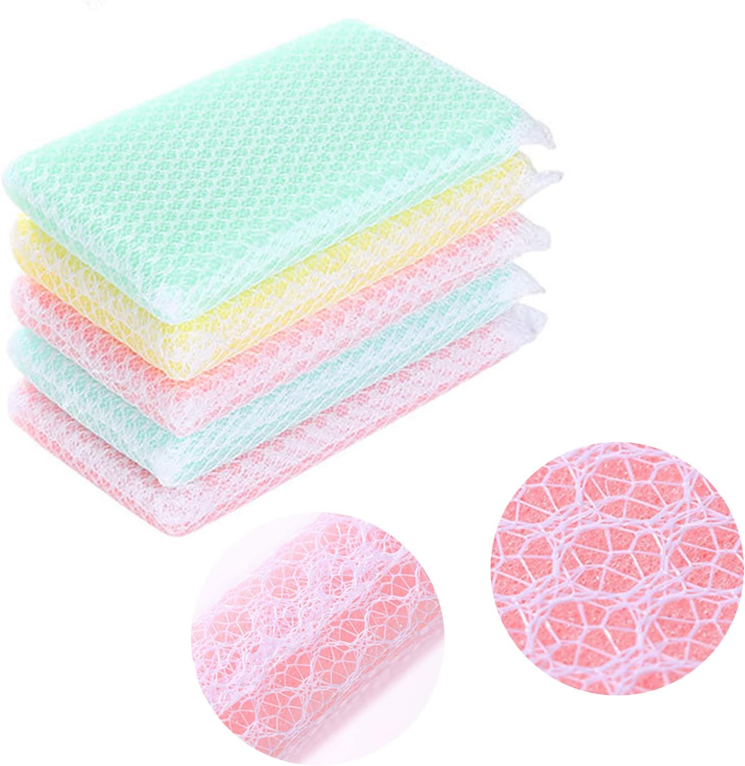 Individually Wrapped Sponge, Kitchen Dishwashing Sponge Non Scratch (10)