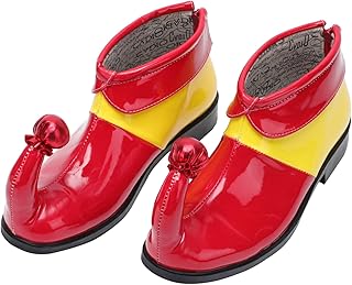 Homoyoyo Zapatos de bocina mágica Disfraz de Halloween Zapato de Cosplay Adulto Halloween luz- Zapatos de de Circo Cosplay PU Zapato de paño Color Aleatorio