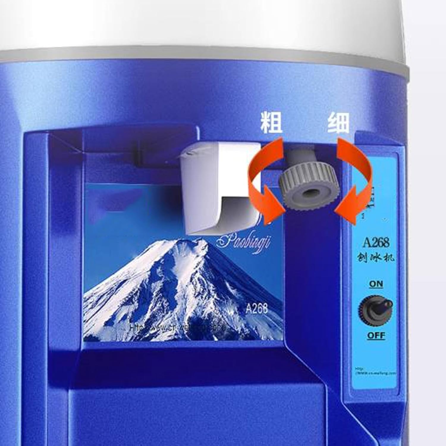 Trituradora de Hielo eléctrica, Alta eficiencia, 480 KG/H, Capacidad de Hielo raspado, máquina de Cono de Nieve, afeitadora de Hielo con diseño de Seguridad Premium