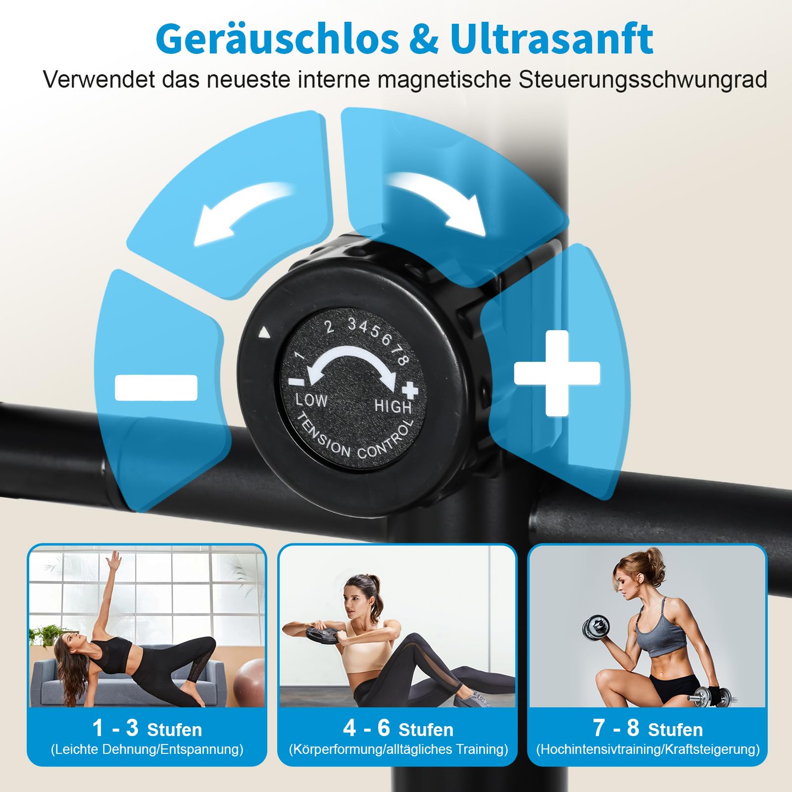 ISE Crosstrainer mit 28 cm Schrittlänge Crosstrainers für Zuhause, Ultraleiser Ellipsentrainer mit 8-stufiger Widerstand Magnetisch Ellipsentrainer,Crosstrainer klappbar mit LCD Monitor, Pulssensoren