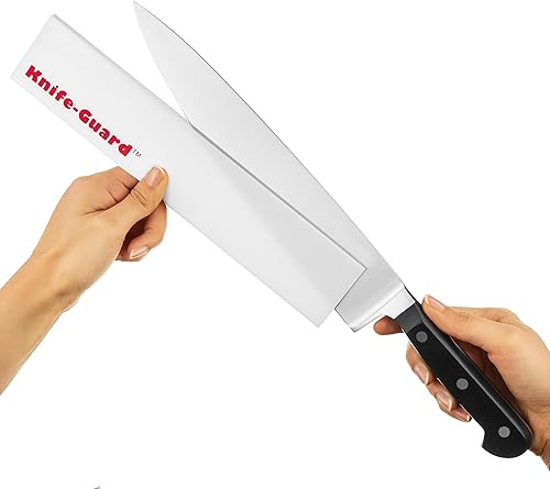 Protector de cuchillo de agarre de fricción (4.5 pulgadas x 1 pulgada, gris)