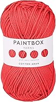 Vista 14 de Paintbox Yarns Hilo Aran 100% Algodón 1.76oz (50g), 93 Yardas (85m) - Lana Peinada Vino Tinto para Ganchillo o Tejer - Suave, Ligero para Suéteres