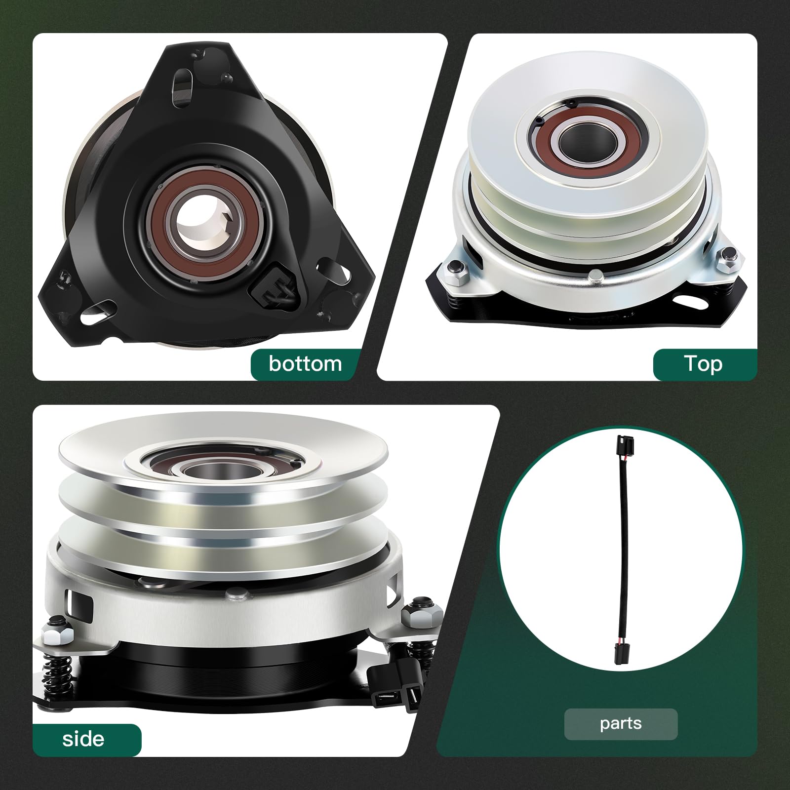 ACEBRI PTO Clutch Replacement for pto Clutch for Woods for Toro: 604182, 388766, 113997, 93-3160, for Warner: 5210-31, for CASE: C38410, for CUB Cadet: C38410 WD-C38410 C47449 WD-C47449 Mower Clutch