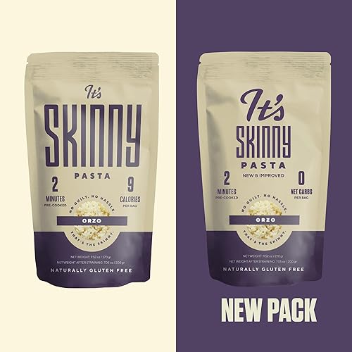 Miniatura 5 de Arroz- Pasta Konjac Saludable, Baja en Carbohidratos y Calorías, Completamente Cocida y Lista, Cetogénica, sin Gluten, Vegana y Paleo- 6 Pack