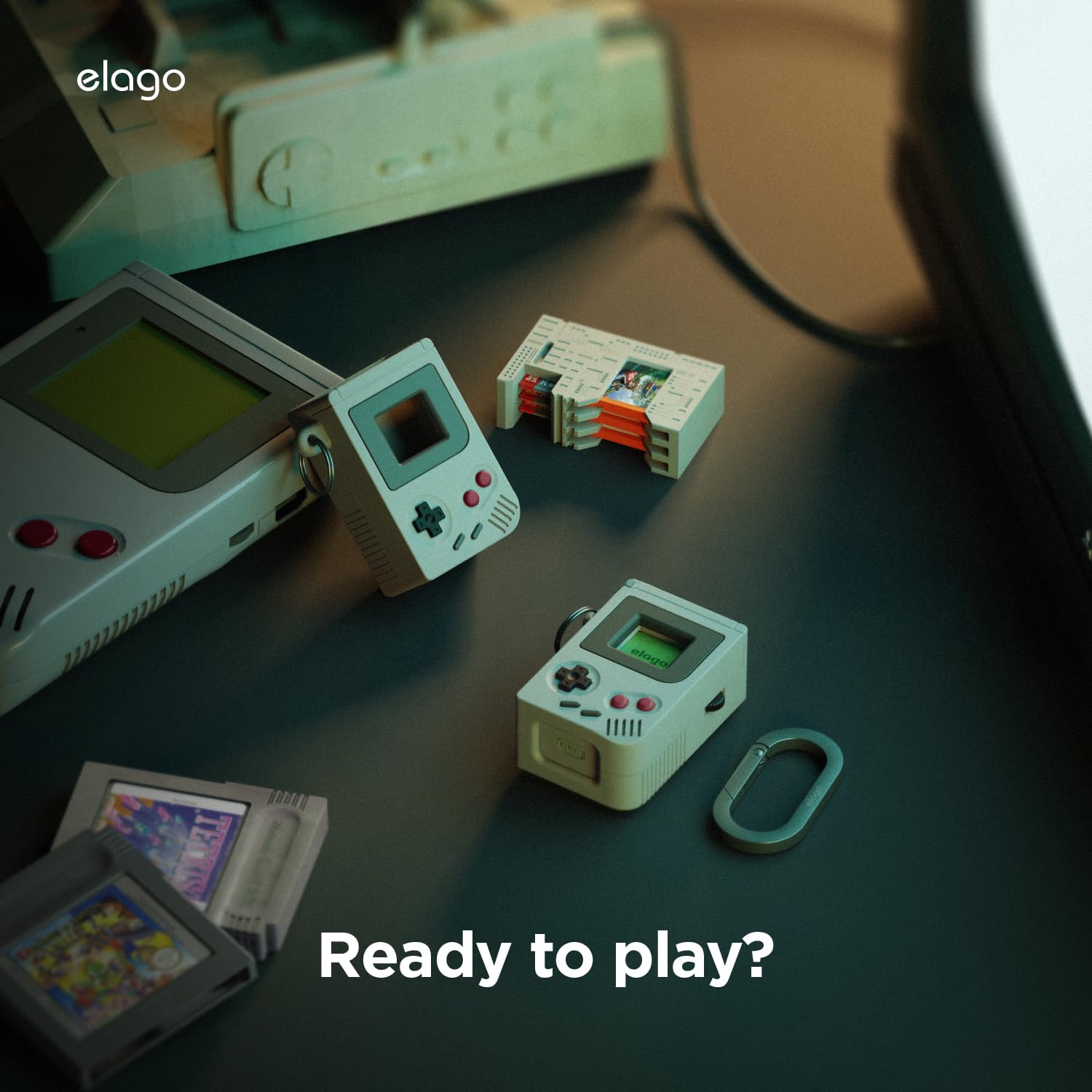 elago Etui do gier Switch kompatybilne z grami Nintendo Switch 2/OLED/LITE i kartami Micro SD, etui na karty do gier Switch 2 z 5 przegródkami na karty do gier (NW5)