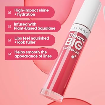 Almay Gleam Big Lip Serum, 300 Make Your Mauve, 0.13 fl oz