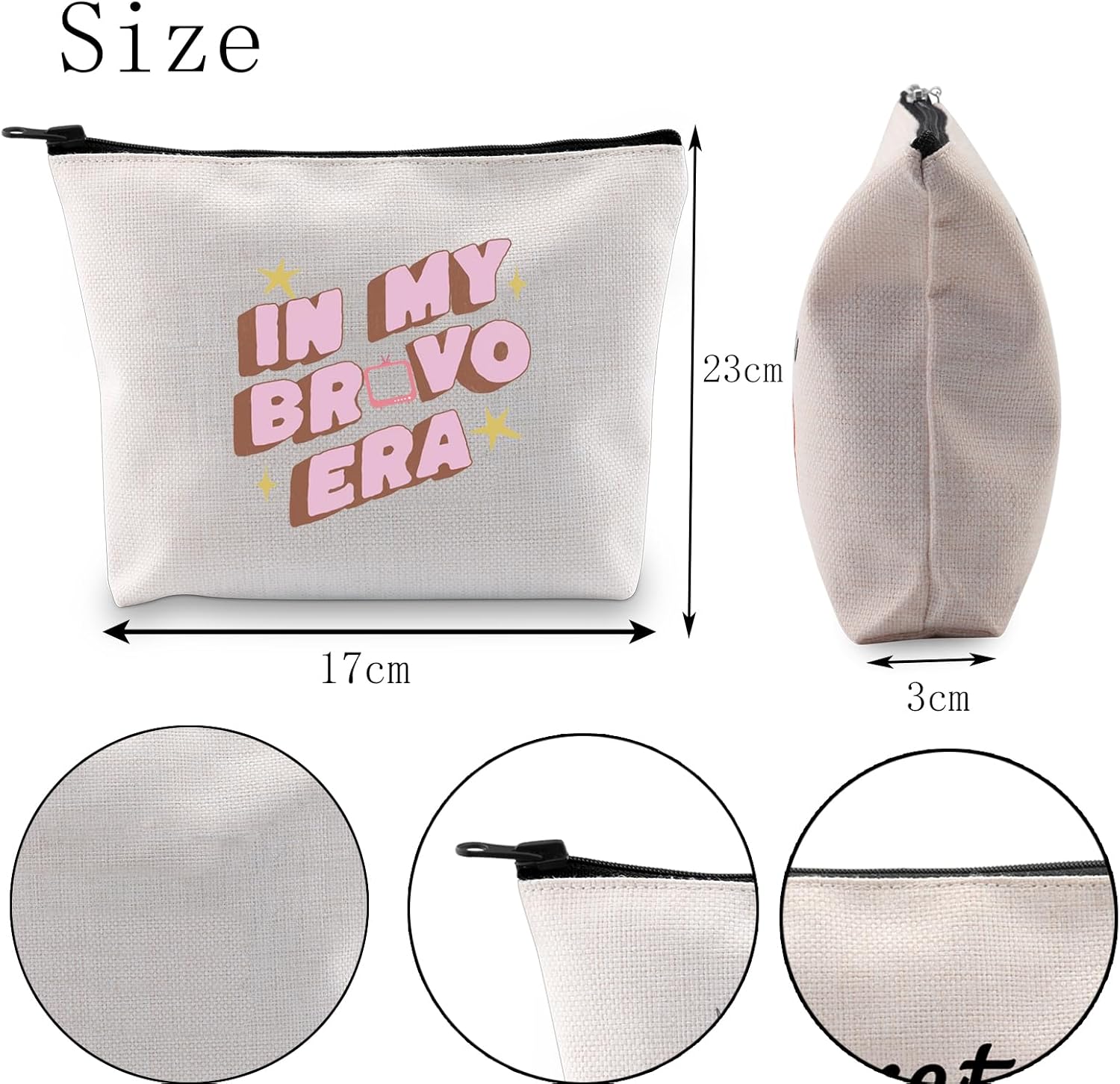 POFULL TV Show Lover Makeup Bag Housewives Gift TV Show Inspired Cosmetic Bag - Image 2