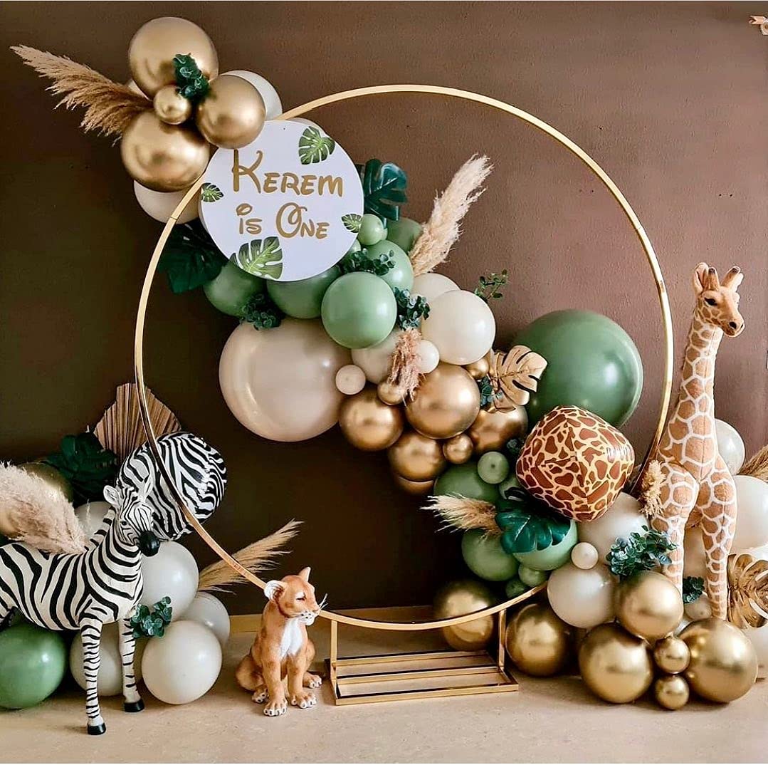 Balloon Arch Kit, Jungle Safari Theme Balloon Arch Garland Kit Sage