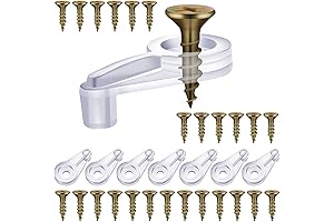 Cabinet Glass Clips with Comprehensive 50-pack Value for Effective Cabinet Glass Retention