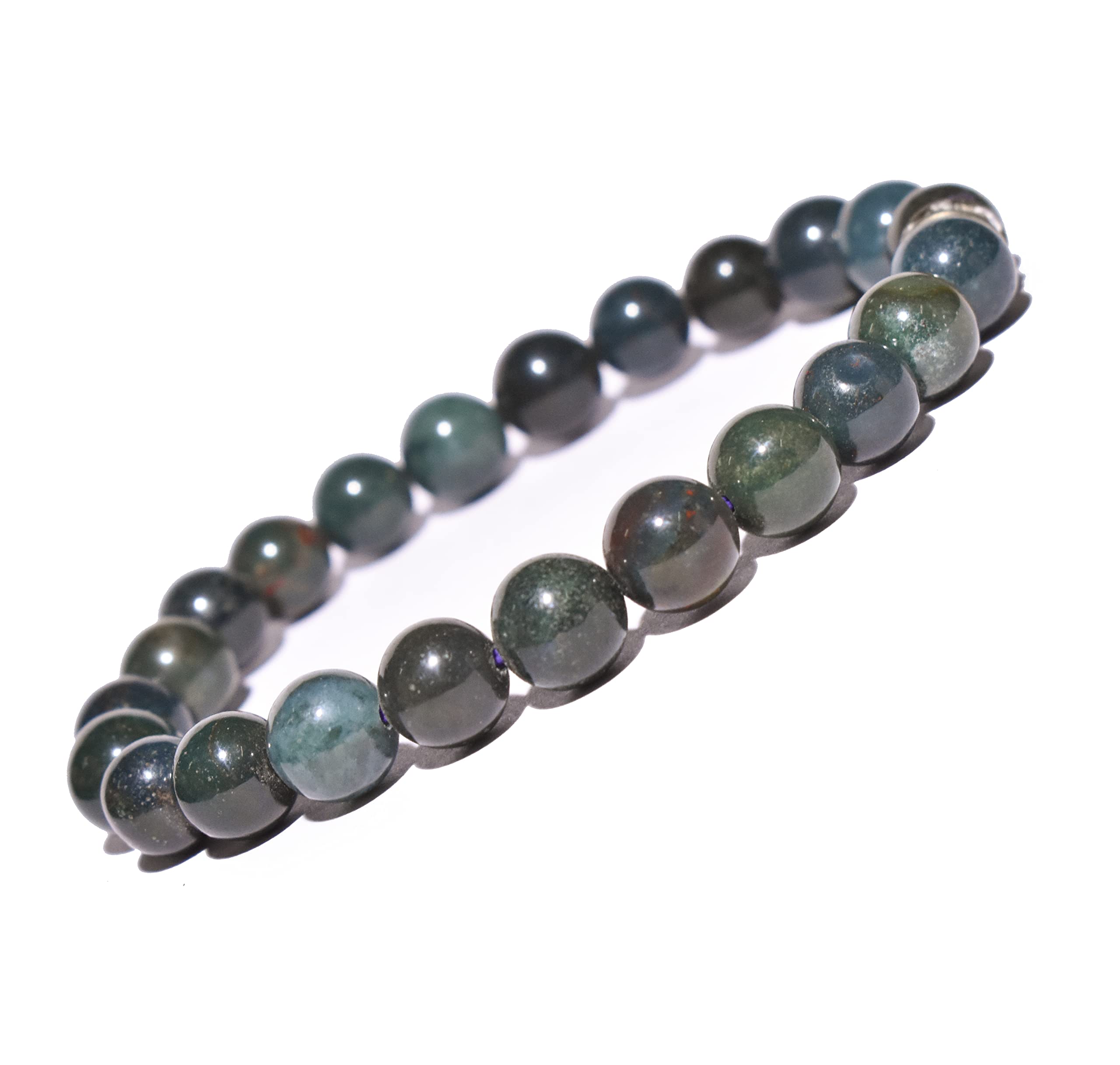 The Allegaince Bracelet 8 mm Bead Size Natural Reiki Feng-Shui Crystal Healing Gem Stone Women Men Girls Gifts (Bloodstone) (B09QD688VL) Amazon Price History, Amazon Price Tracker