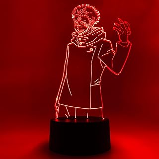 Jujutsu Kaisen - Ryomen Sukuna Anime Night Light, 16 Color RGB LED – Gif...
