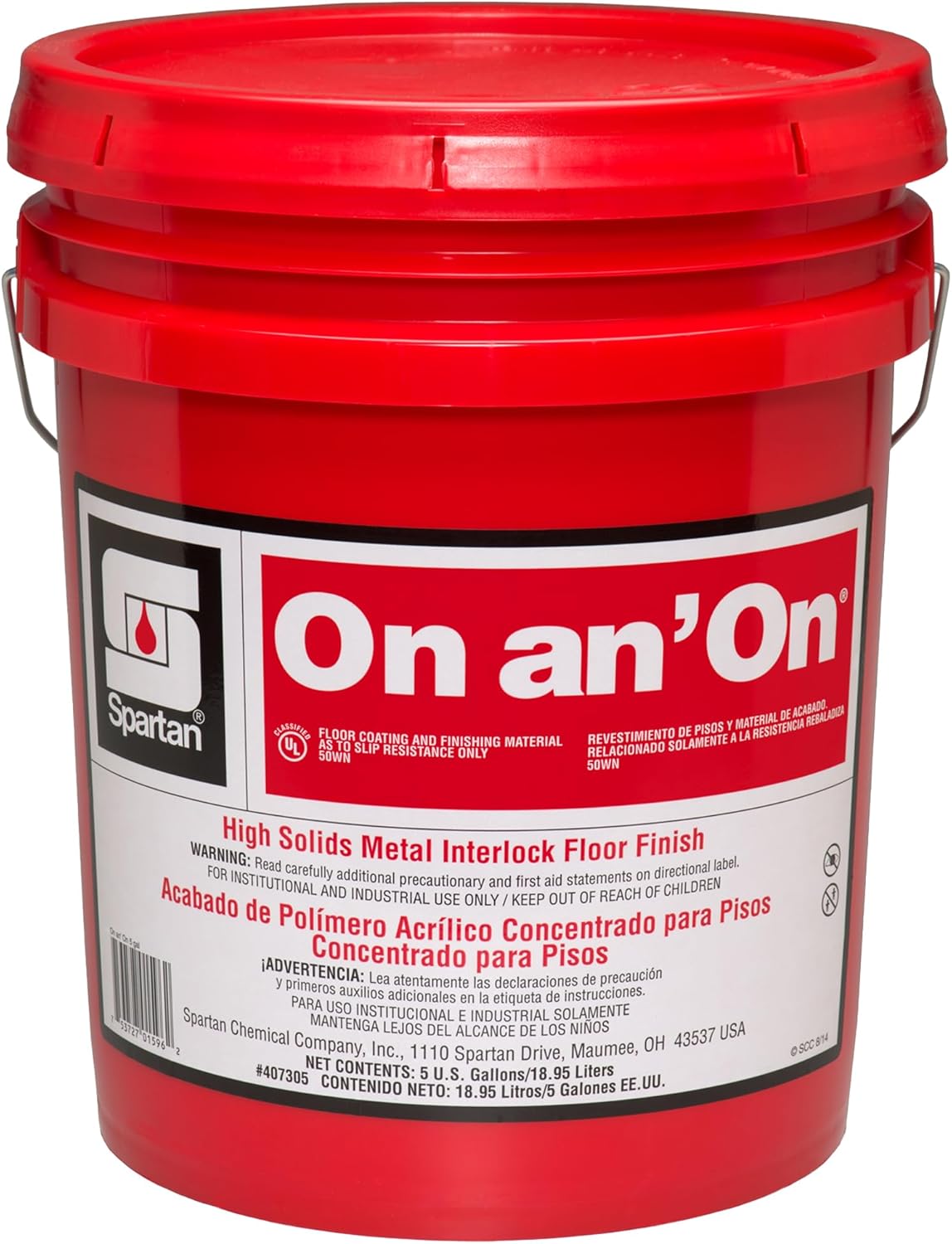 SPARTAN On an' On Floor High Solids Metal Interlock Finish 5 gallon ...