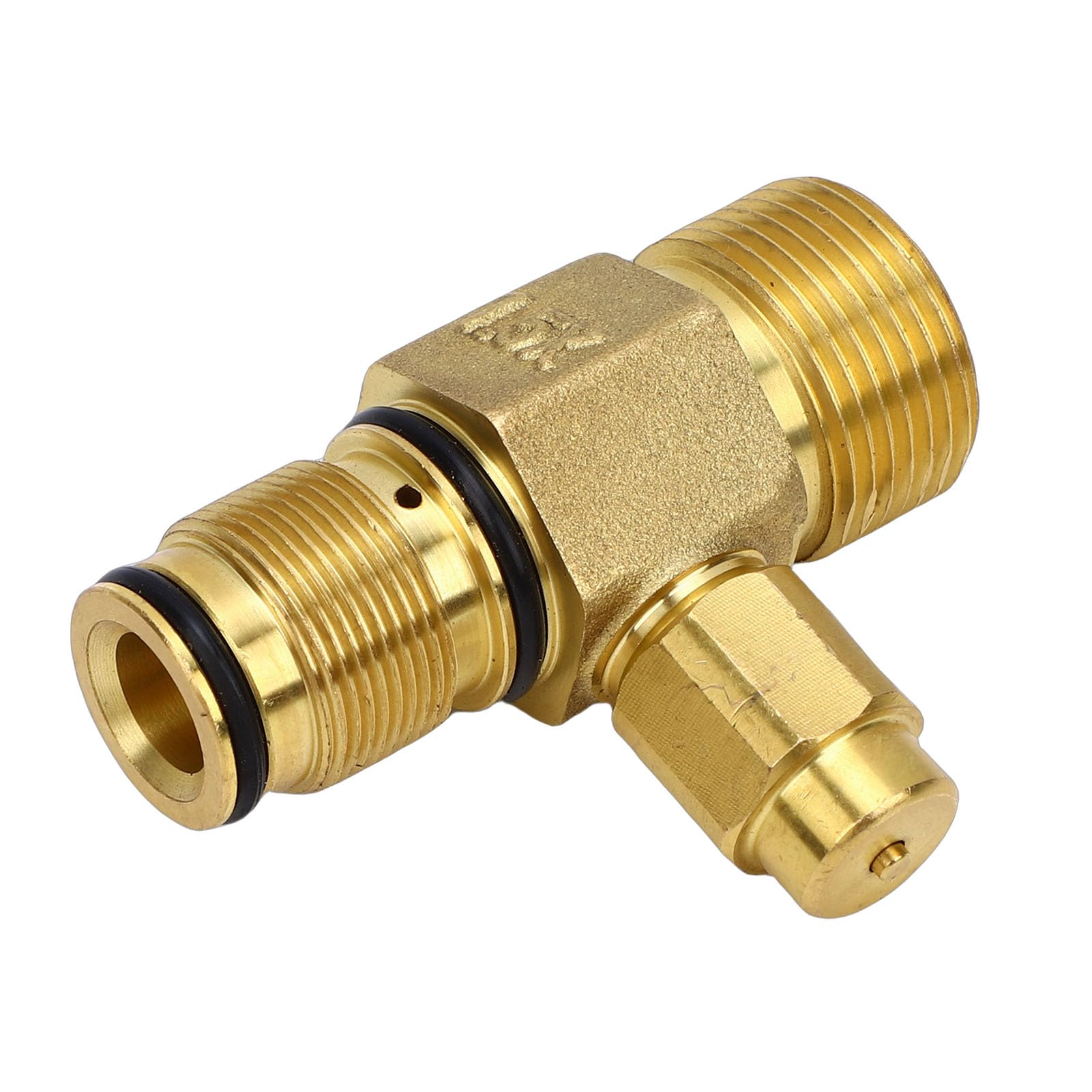 Rengue Raccord de Sortie pour Nettoyeur Haute Pression 7106264, Matériau en Laiton, Vanne Haute Pression pour Modèles C30 C31 C32, Idéal pour Un Nettoyage Intensif
