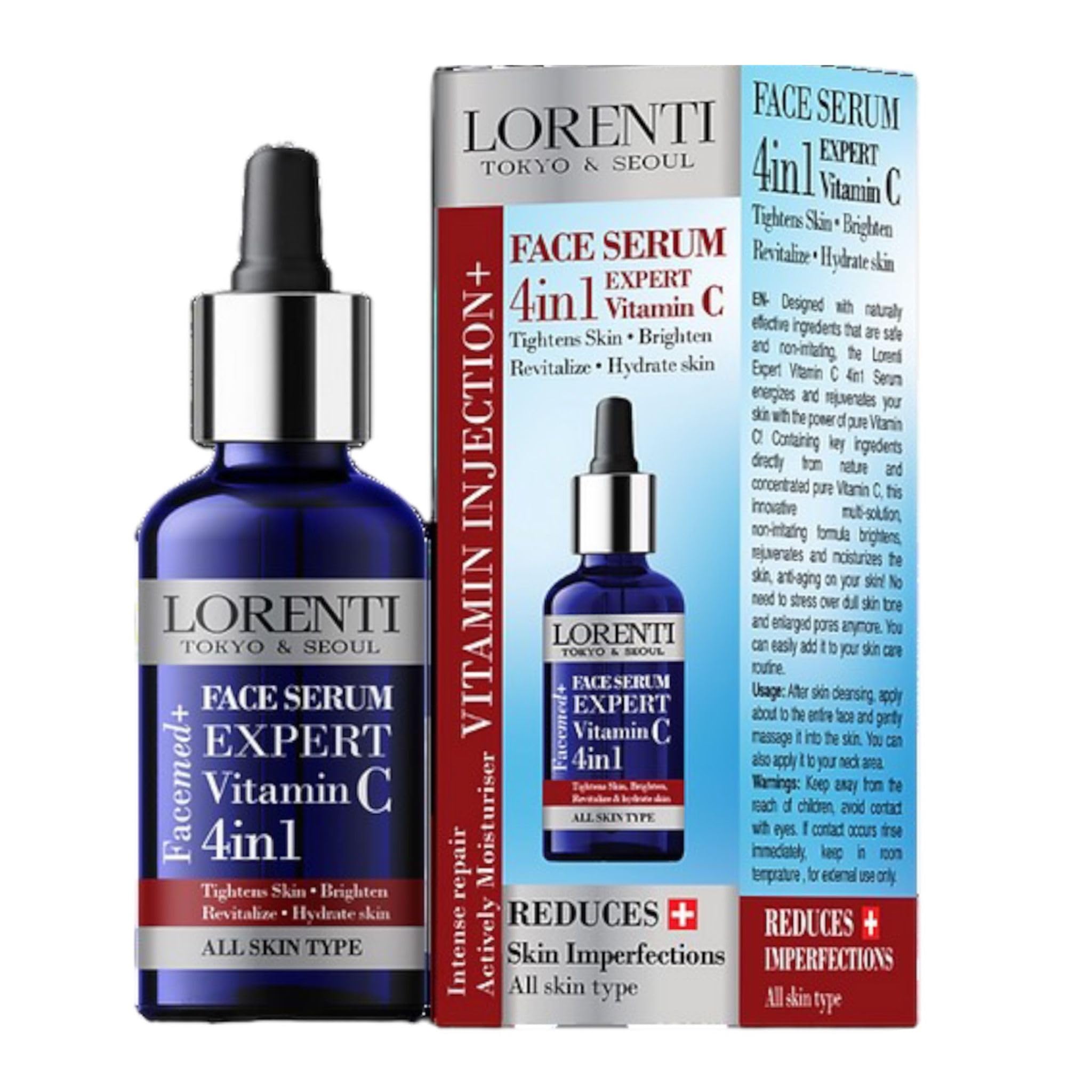 Lorenti 4-in-1 Face Serum 50 ml, Clear, 50 ml (Pack of 1)