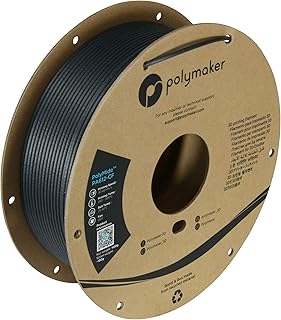 2.85mm PA612-CF Nylon Filament Black, 500g Carbon Fiber Nylon Filament 3mm - Polymaker PolyMide PA612-CF Strong & Low Moisture Sensitive Nylon 3D Printer Filament