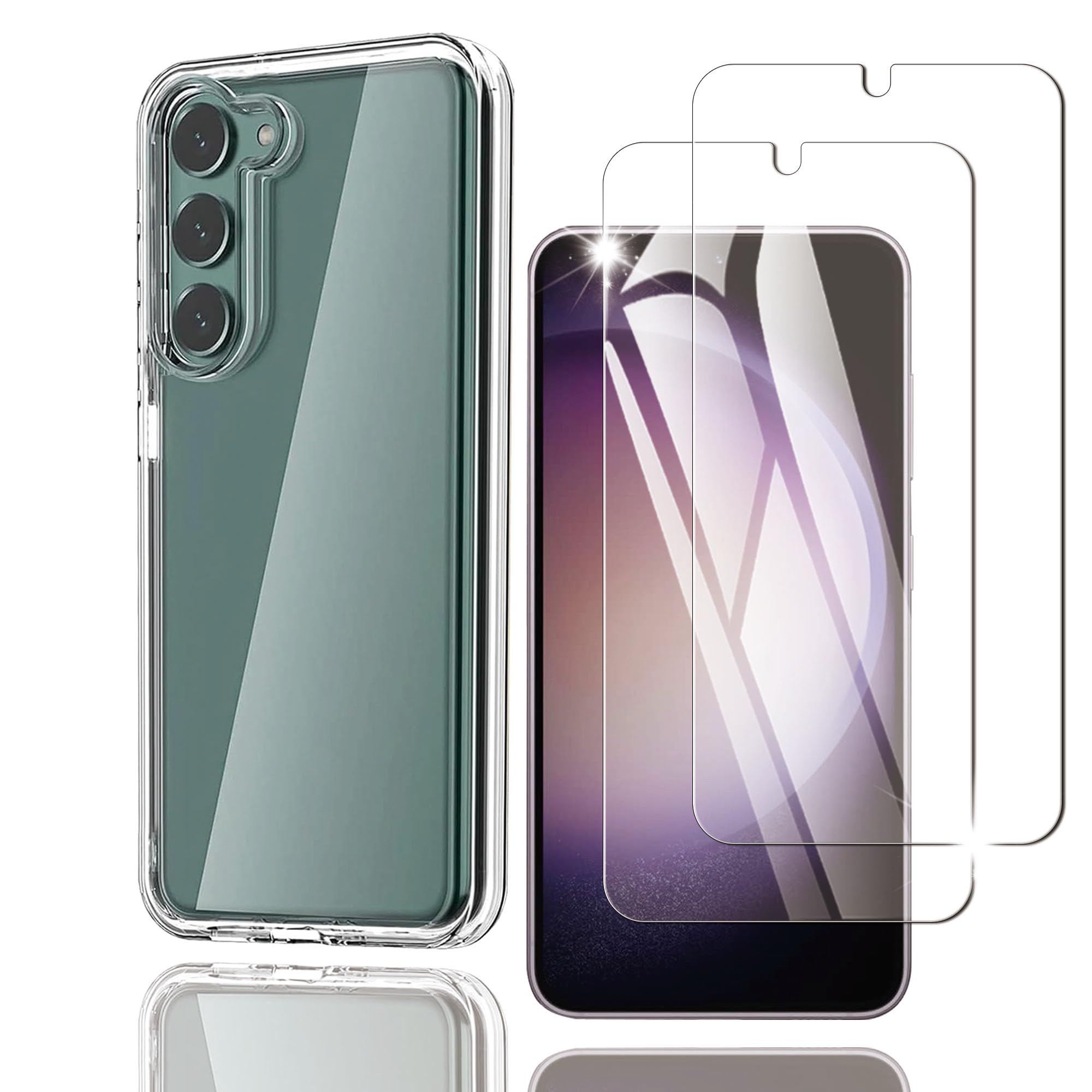 本体　フィルム・ケース付き S23 【美品】Galaxy Galaxy SC-52D Ultra PETフィルム付 SCG19 SC-51D 全面保護 ケース S23 スマートフォン本体