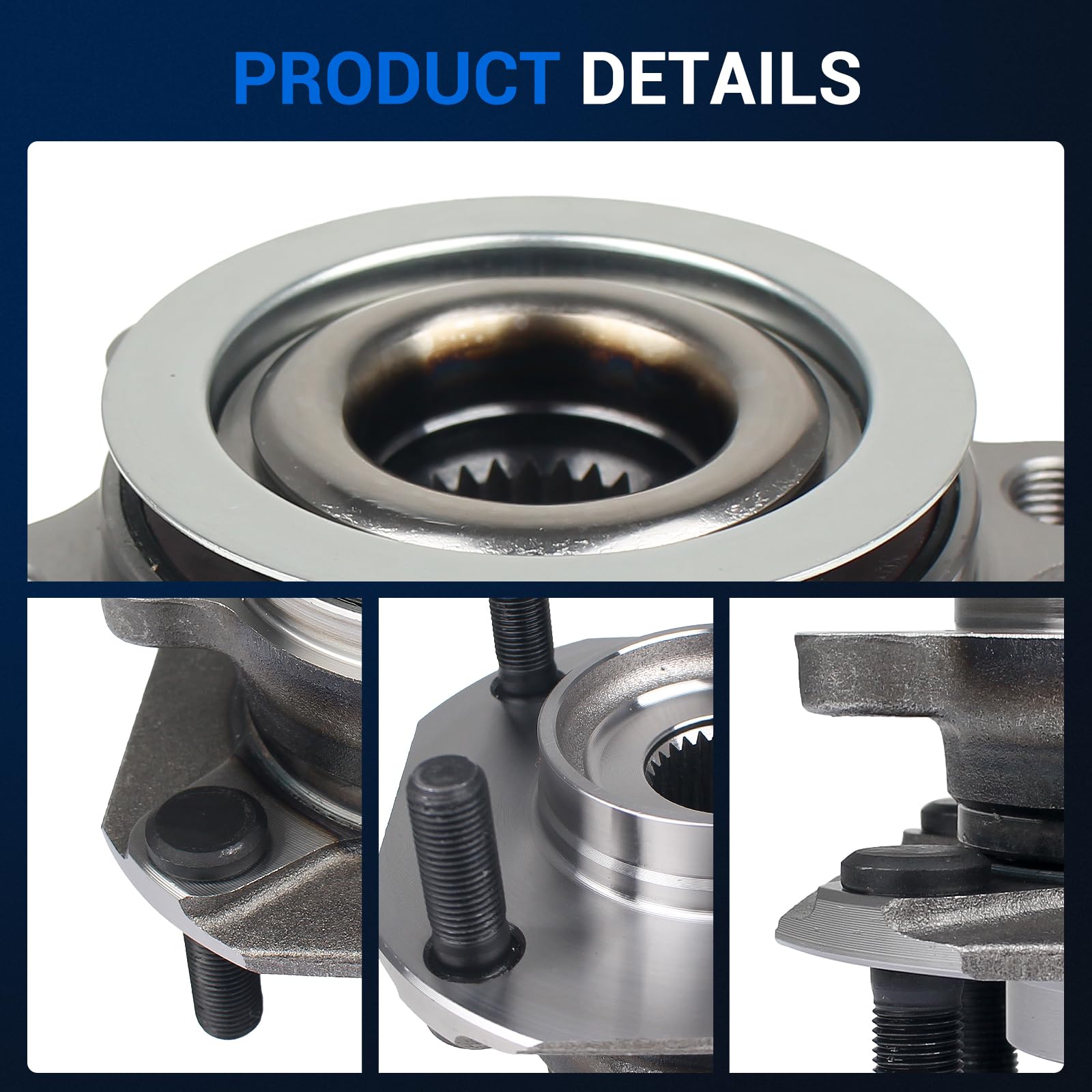 Amazon.com: Autoround 513297 Pair Front Wheel Hub Assembly