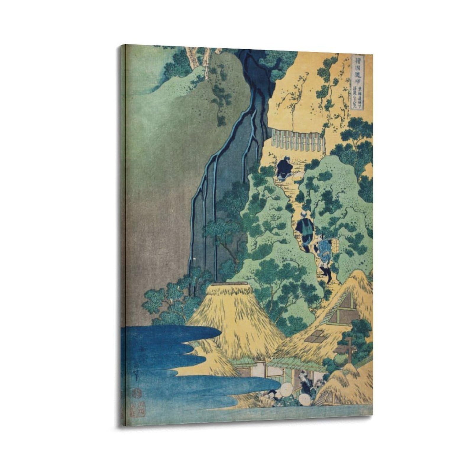xiaoxiaoshen Hokusai Japanese Woodblock Japan Canvas Poster Wall Art Prints Room Aesthetic Murals Bedroom And Living Decorations 16x24inch(40x60cm)