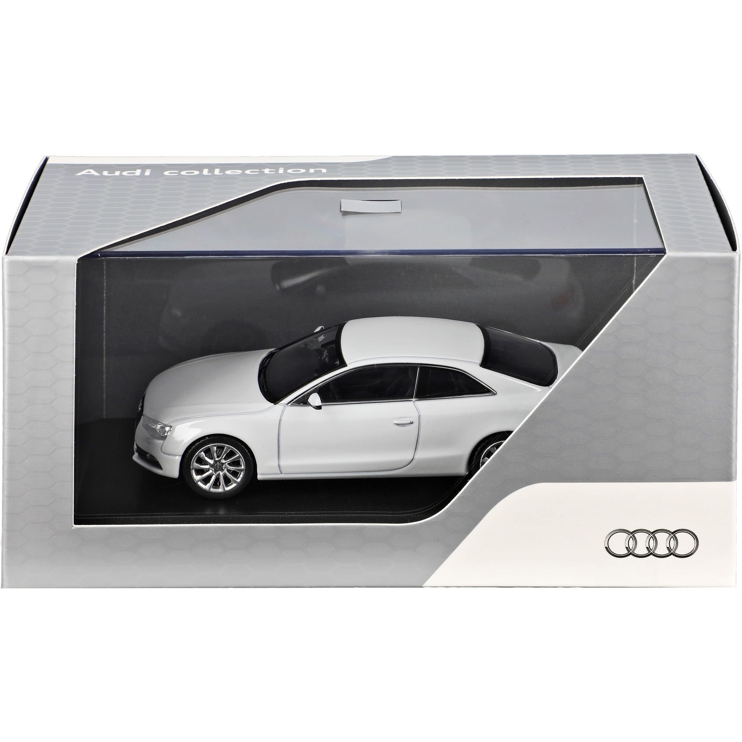 Norev A*U*D*I A5 Coupe Glacier Weiss Facelift Ab 2011 1/43 Modell Auto mit individiuellem Wunschkennzeichen