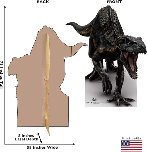 Miniatura 2 de Cardboard People Indoraptor - Soporte de cartón de tamaño real - Jurassic World (película de 2015)