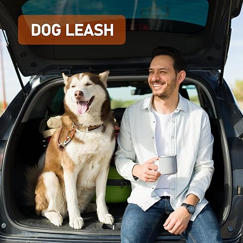 Miniatura 23 de Clips de mosquetón resistentes de 12 kN (2697 libras) - Mosquetones de bloqueo ligeros para camping, senderismo, hamaca, arnés de correa de perro