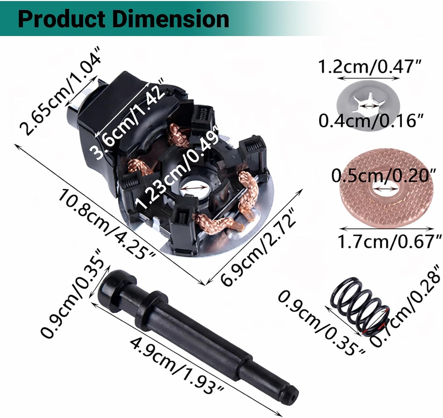 Starter Brush, Starter Brushes Kit Automotive Replacement Starter 04312-Psa-305 Starter Brushes Repair Kit For Honda Accord Cr-V Odyssey