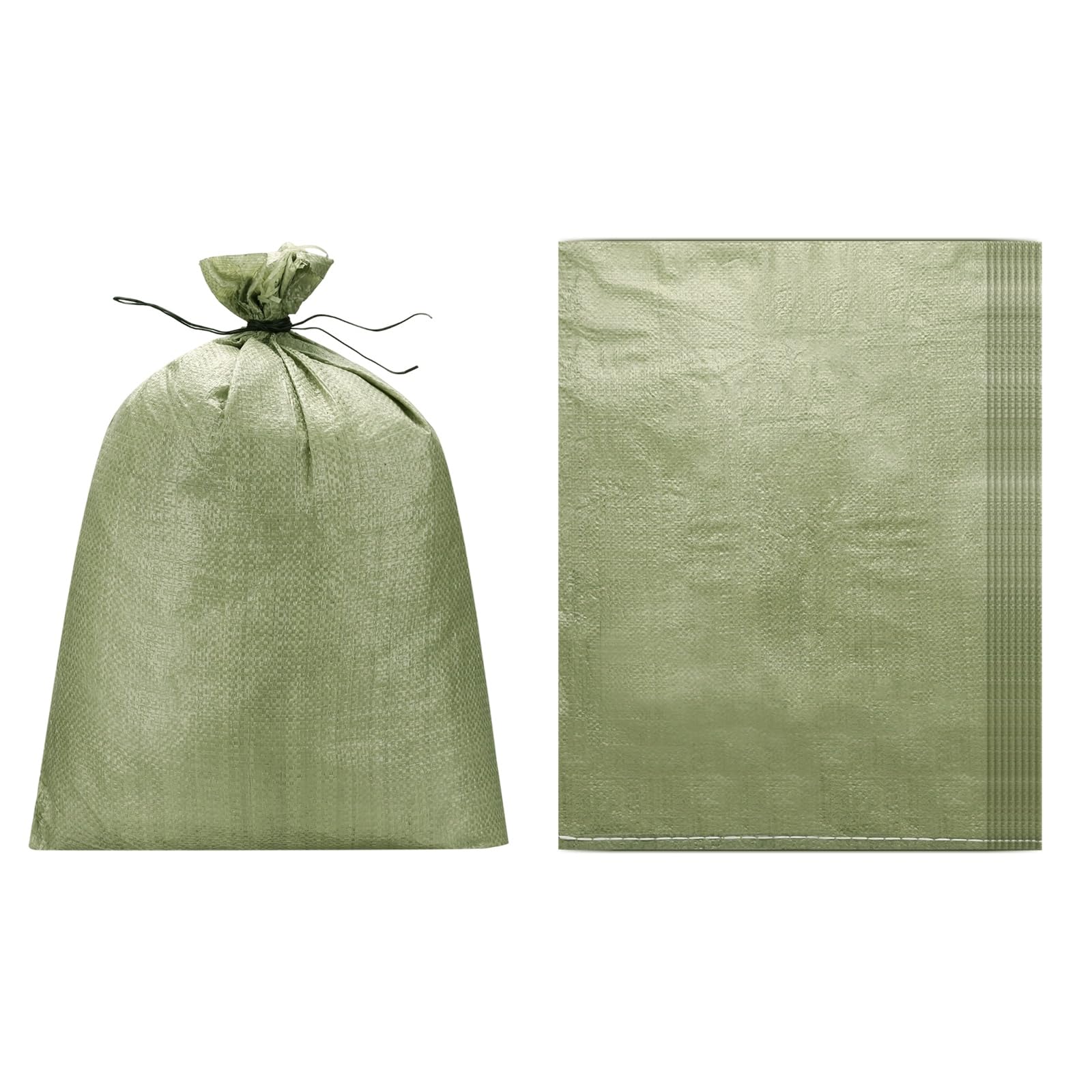 PATIKIL Heavy Duty Sand Bags, (60x90cm, Gray) (10 Pcs), Empty Sandbags Woven Polypropylene Sandbags Sand Bags Suit for - Flooding Weight Construction Earth Bag Homes