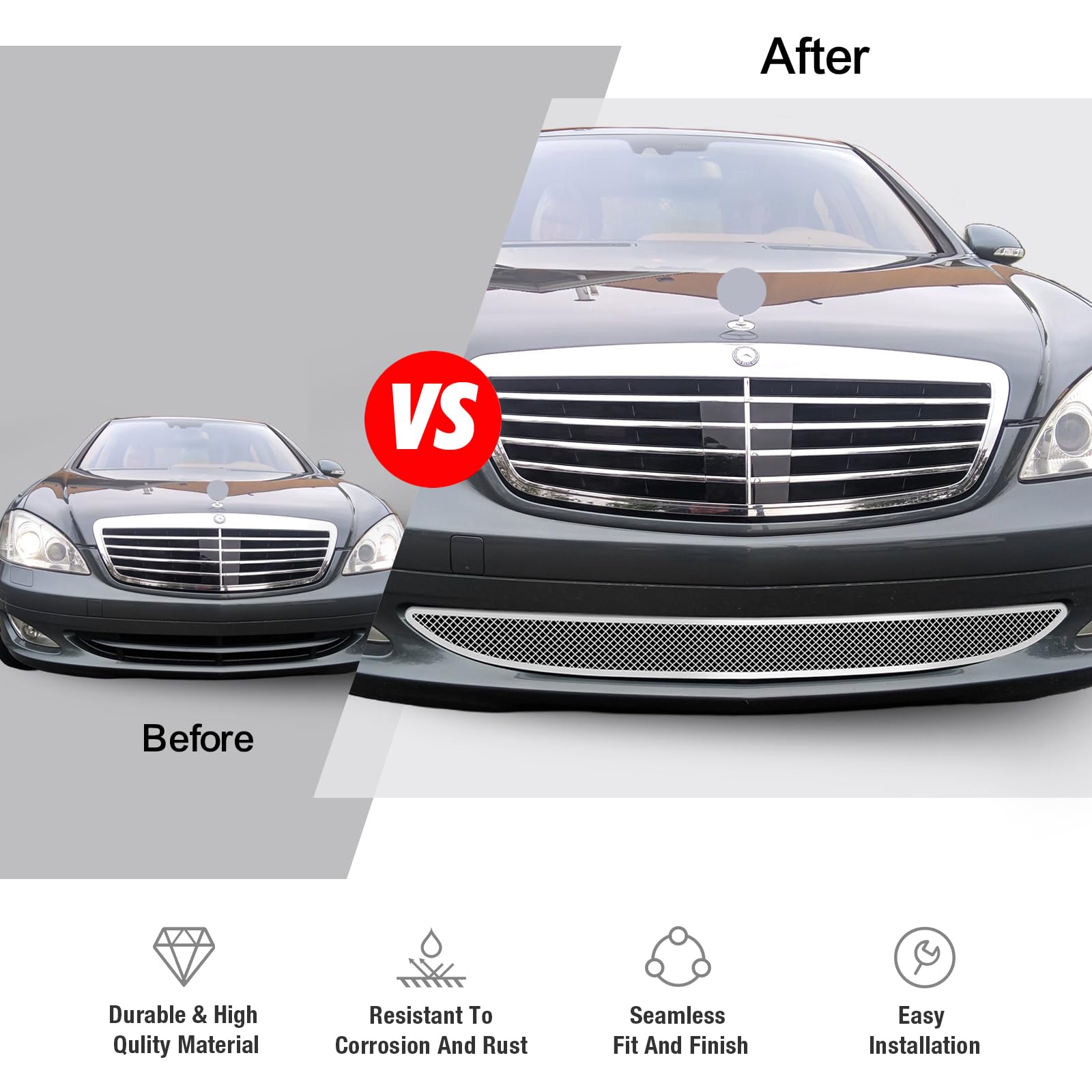 2007-2009 Mercedes-Benz W221 S550 S600 S400 S350 Bumper