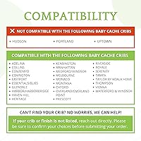 Vista 6 de Kit de conversión de tamaño completo, rieles de cama para cunas convertibles de caché de bebé, riel de madera maciza, riel de cama para niños