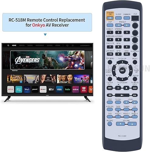 Miniatura 5 de RC-518M - Control remoto de repuesto para receptor Onkyo AV HT-R510 TX-SR501 HT-R410 HT-R420 TX-SR501E HTR510 TXSR501 HTR410 HTR420 TXSR501E