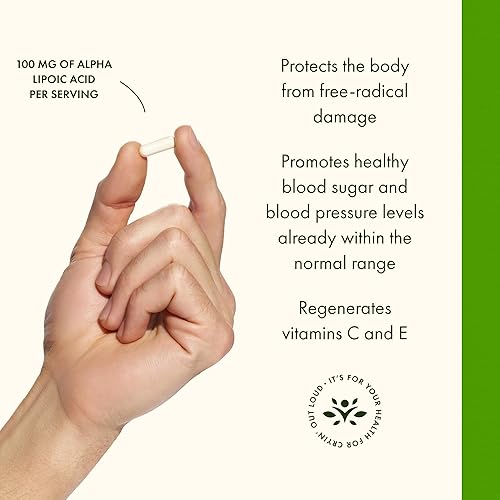 Miniatura 4 de Swanson Ácido alfa lipoico – Suplemento natural que apoya niveles saludables de presión arterial ya dentro de un rango normal – Promueve el