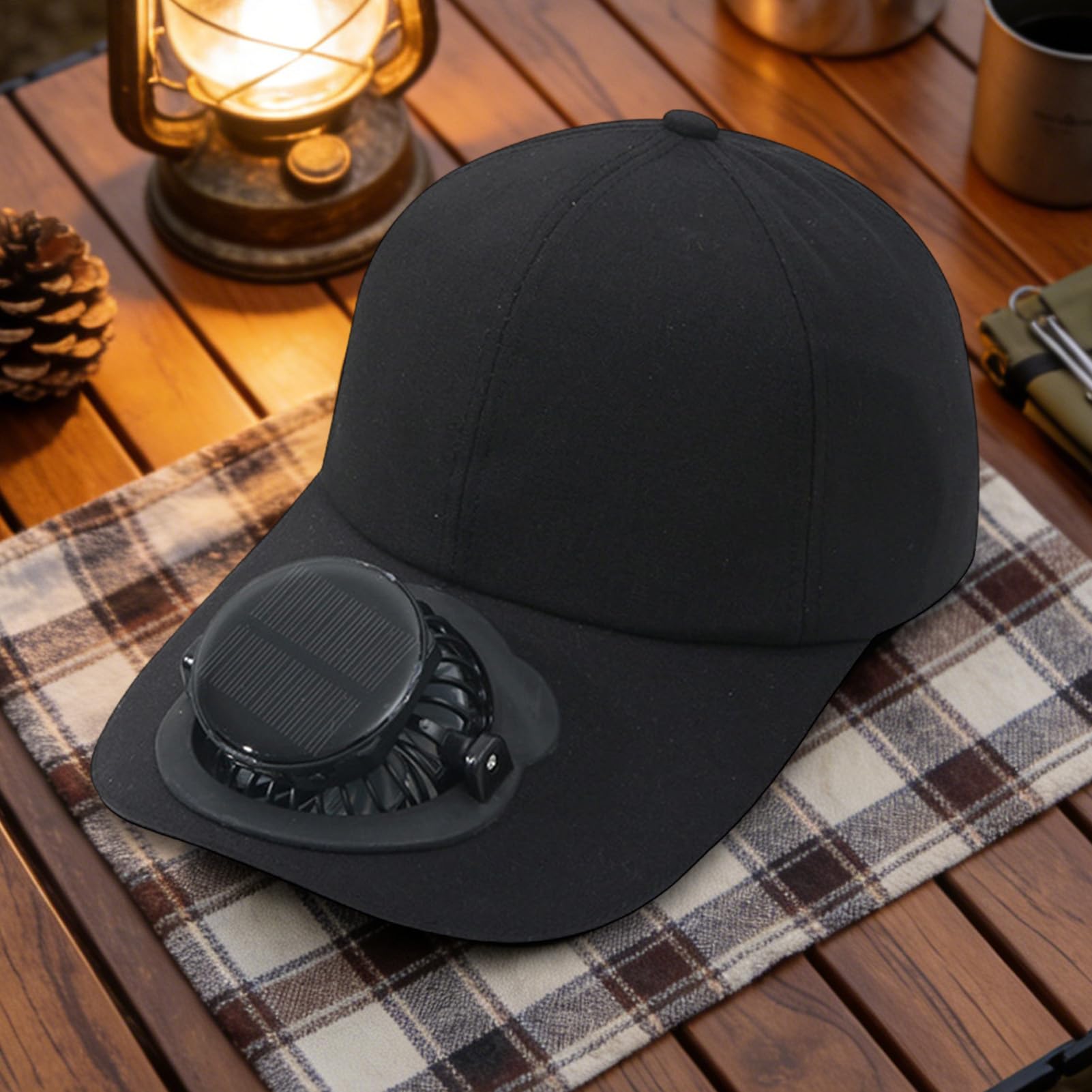 Gorra con Ventilador y Energía Solar | Gorra de Ciclismo | Sombrero de Ala Ancha para Pesca,para Hombres, Jardineros, Pescadores, Camping, Playa, Golfistas, Viajeros, Senderismo, Deportes, Conciertos,