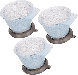 DRHTDXEJ 3 cuencos para mezclar el color del cabello, capacidad de 500 ml, base antideslizante, marcas de medición precisas para salón y uso doméstico