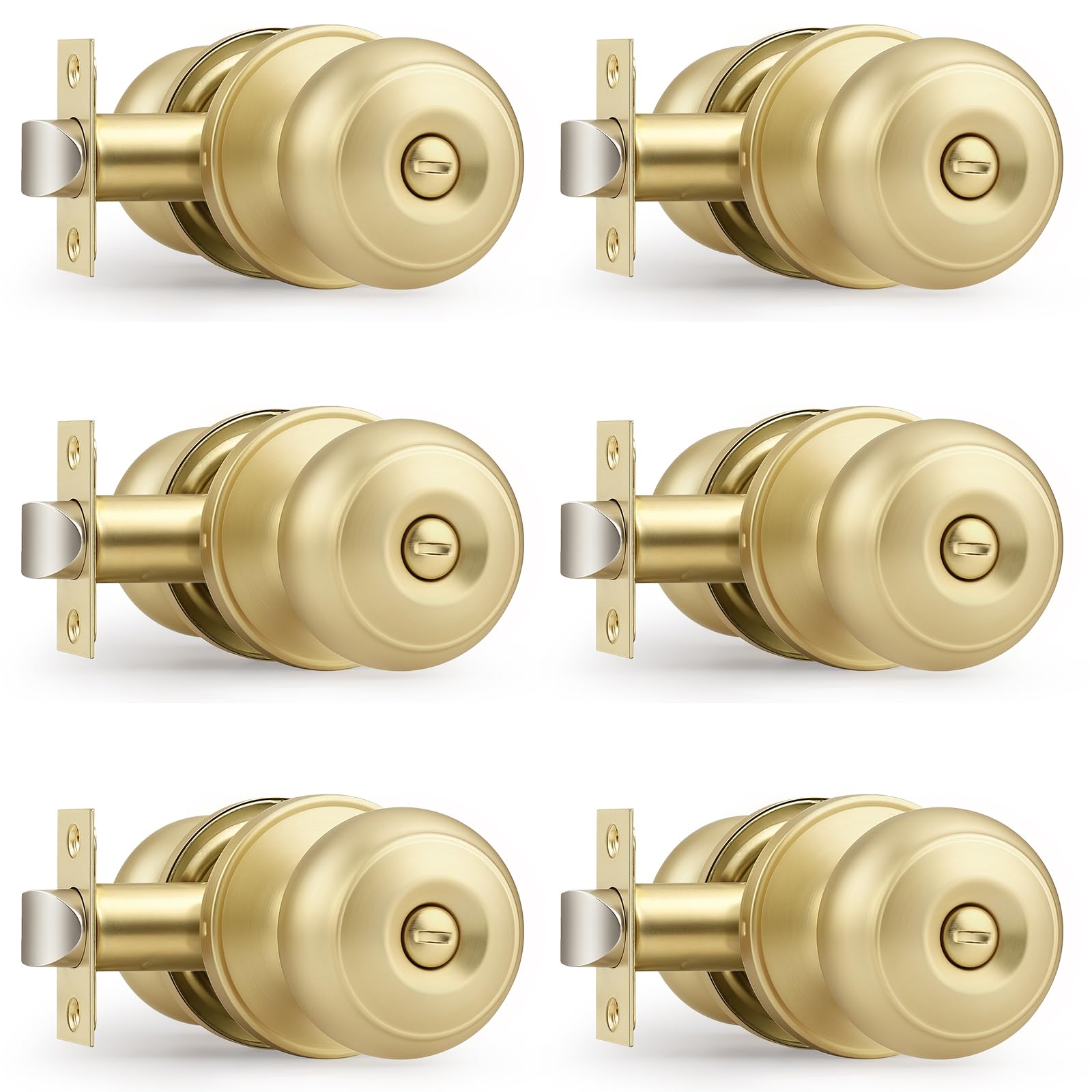Probrico Gold Dummy Door Knobs - 2 Pack -21