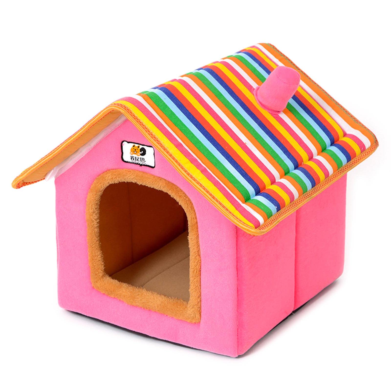 Niche souple en maison pour petit chien et chat lavable pour l'extérieur