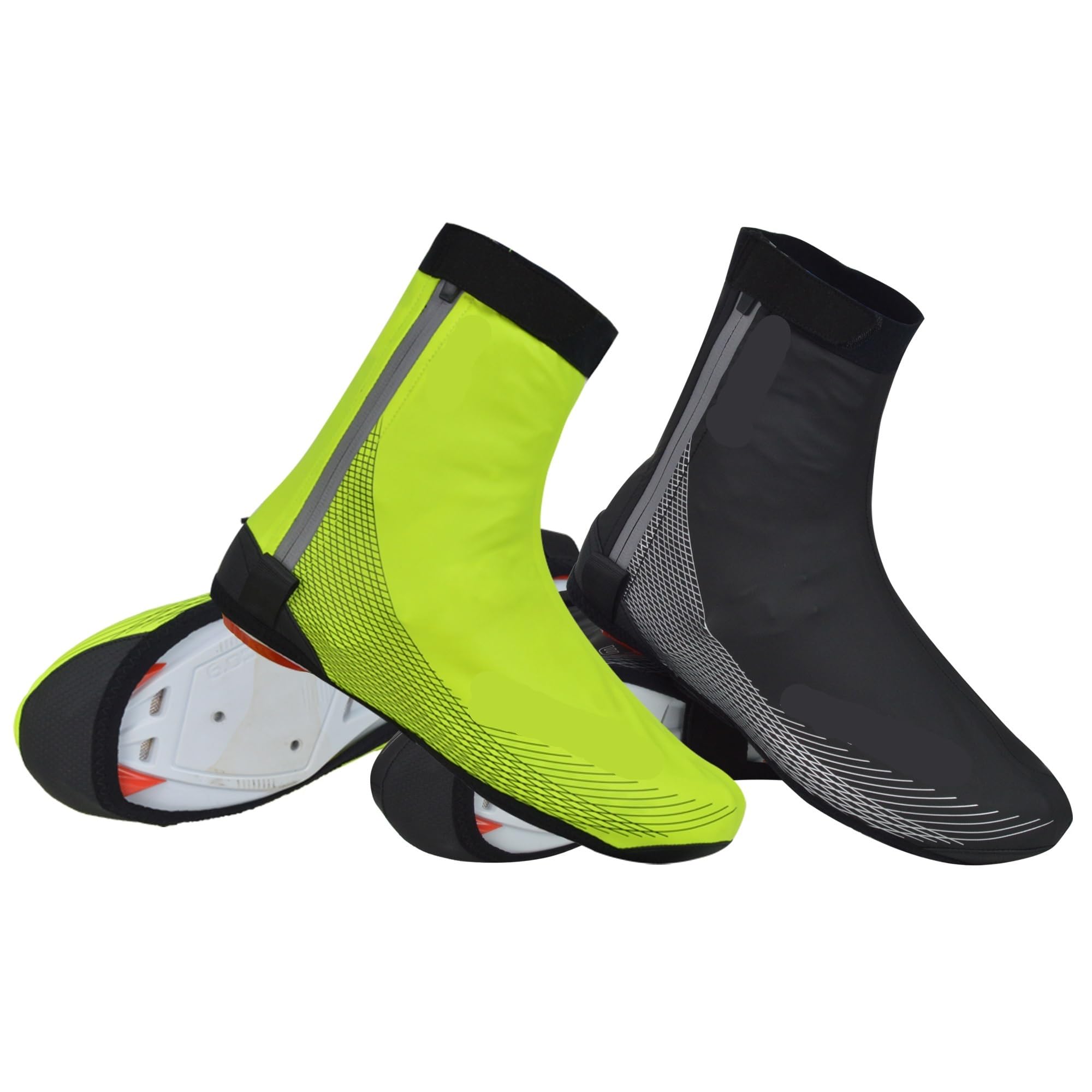 2 pares de cubiertas for zapatos ciclismo, impermeables for, for a prueba viento para Protección