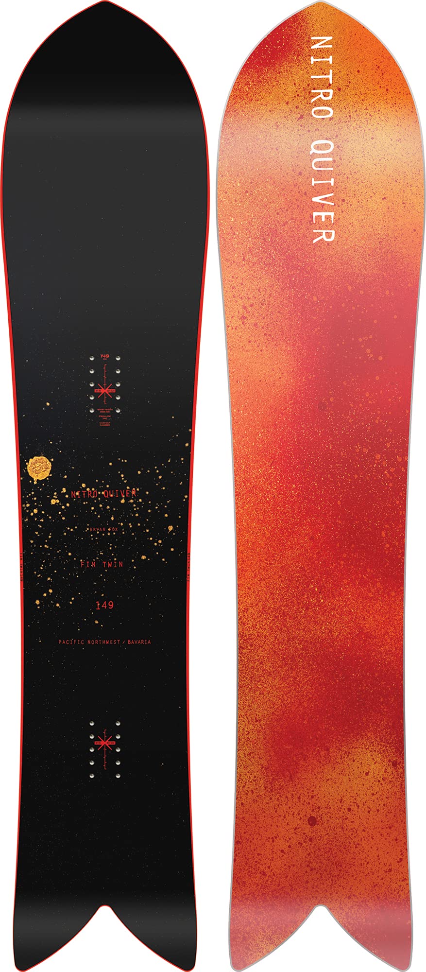 Amazon.co.jp: 21-22 NITRO KITRO QUIVER FINTWIN - 58.9 inches (149 