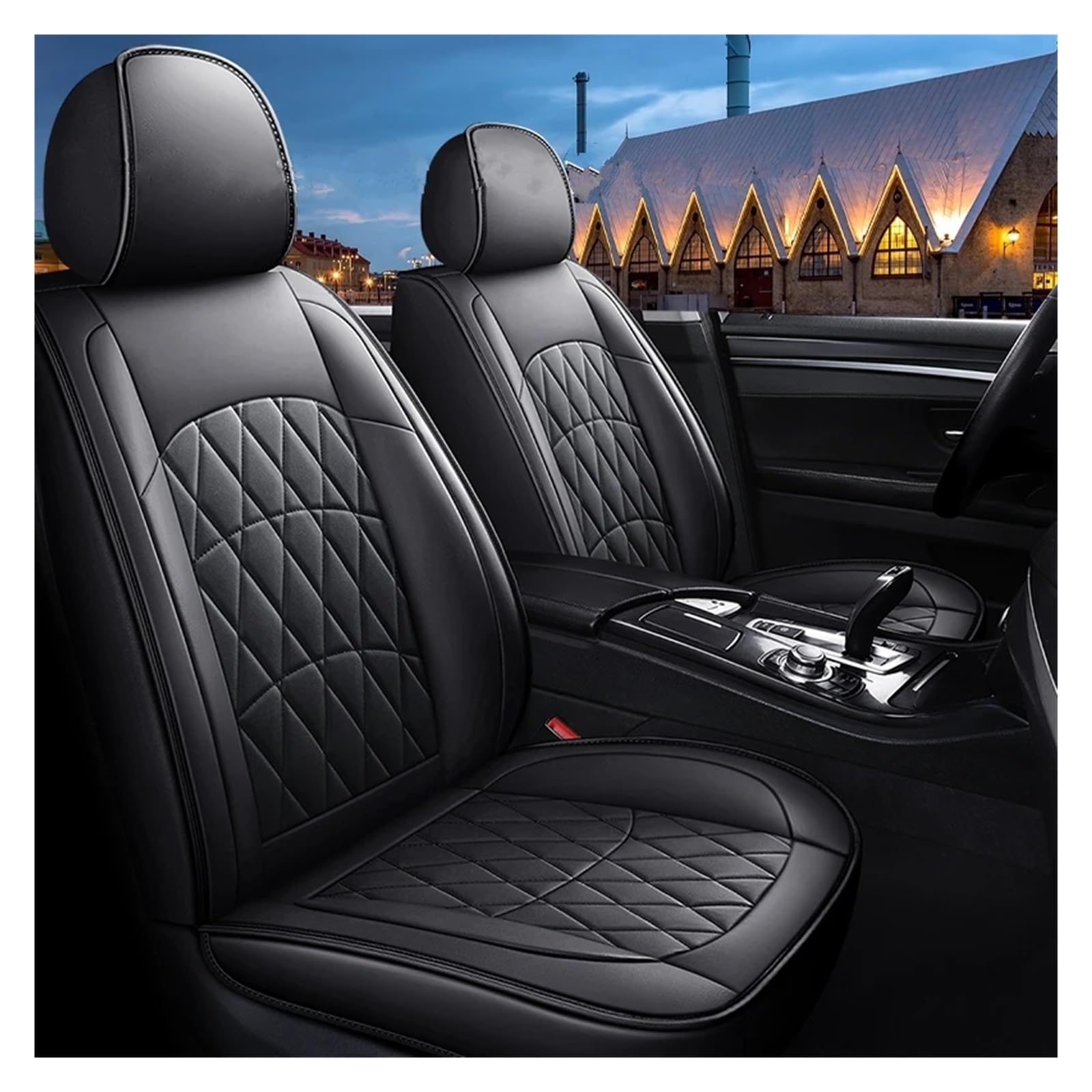 SWEPER Copri Seggiolino Auto Per MeganeII Per Fluence Per Austral Per Scenic/Coprisedile Per Auto Stile Universale/Proteggi Sedile Coprisedile Auto(Front 2 Seats)